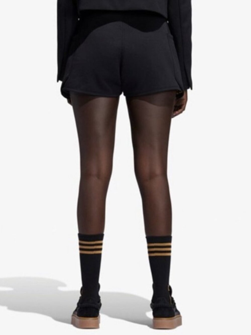 ADIDAS x Ivy Park Suit Shorts Beyonce 3 Stripes Sporty Tuxedo Pique Black Mesa S - Picture 12 of 16